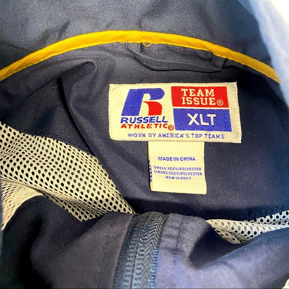 Vintage Russell Athletics Team Issue Notre Dame Windbreaker Size XLT - Picture 8 of 8